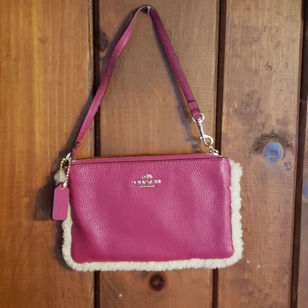 FINAL PRICE Pink Coach Wristlet